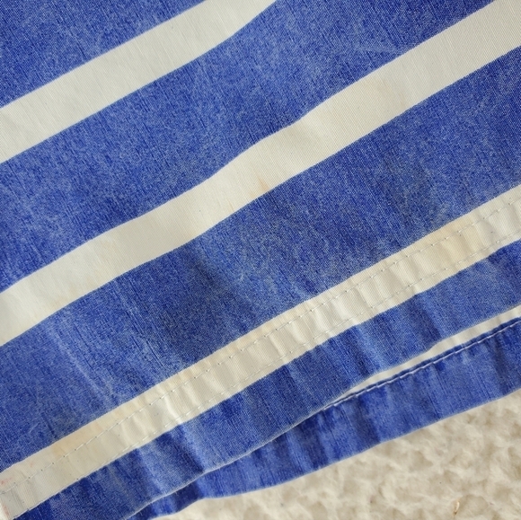 Vtg Polo Ralph Lauren Shorts Trunks Mens 38 Blue White Striped Unlined (38x5) - Picture 7 of 16